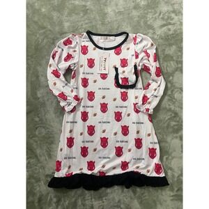 Kids The Printed Press Hog Traditions Long Sleeve Sleep Dress Shirt Football